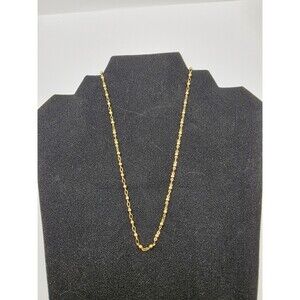 Goldtone Satellite Fine Chain Necklace 24"